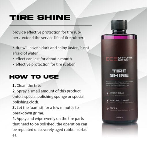 TIRE SHINE- CMT How to use